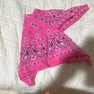 Pink Paisley Bandana
